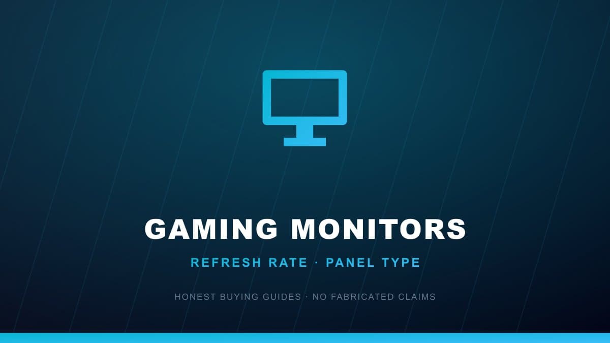 Gaming monitor buying guide refresh rate panel type